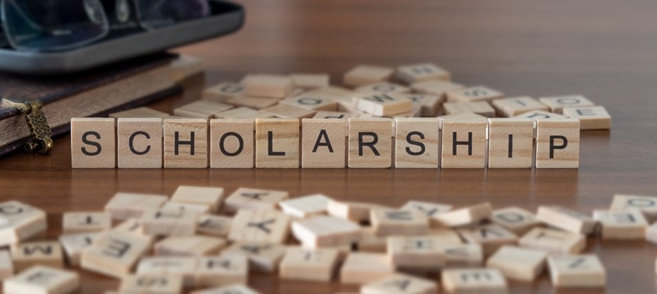 scholarship scrabble tiles