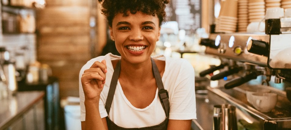 female student smiling